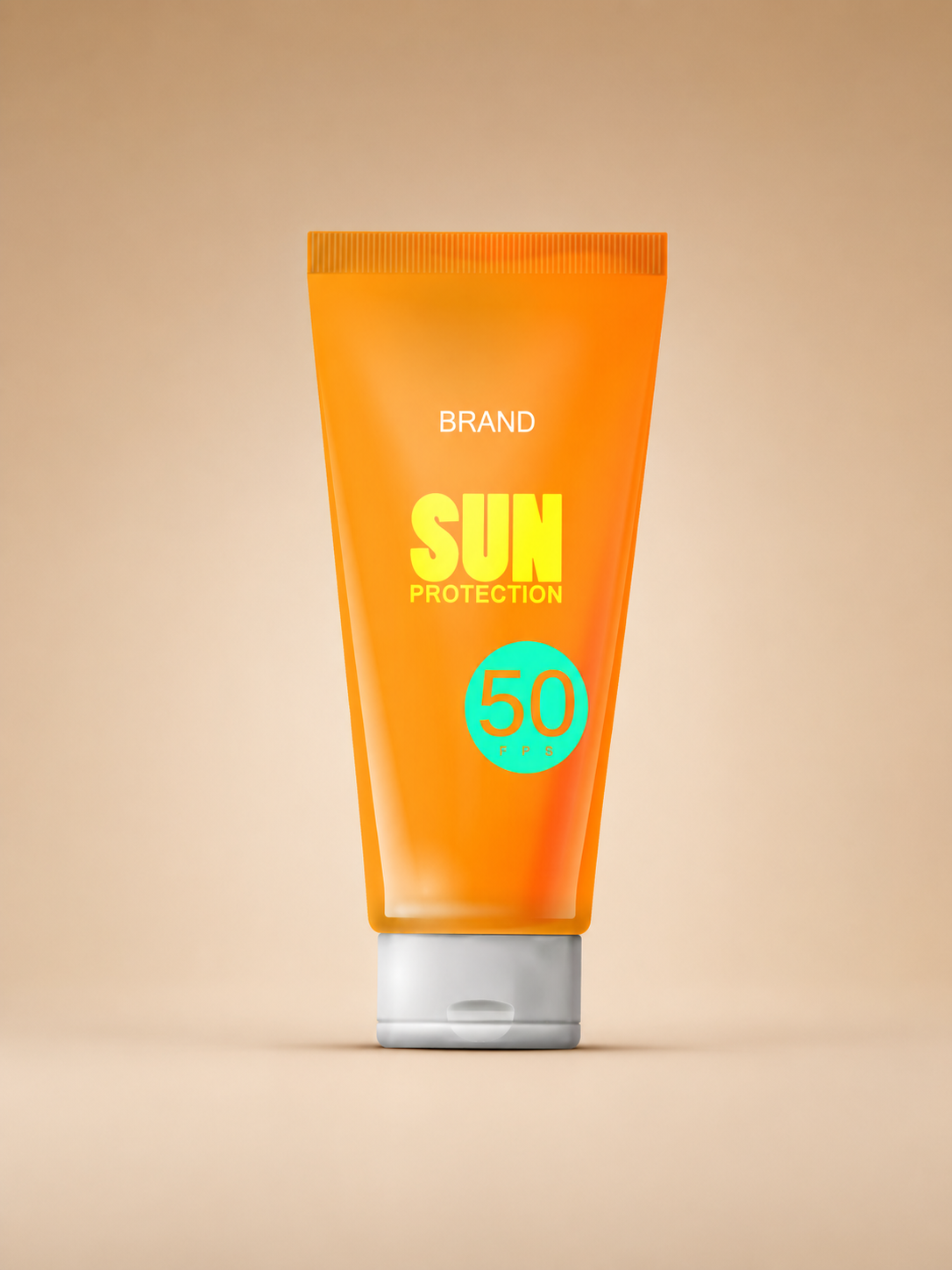 Tube solaire orange en studio