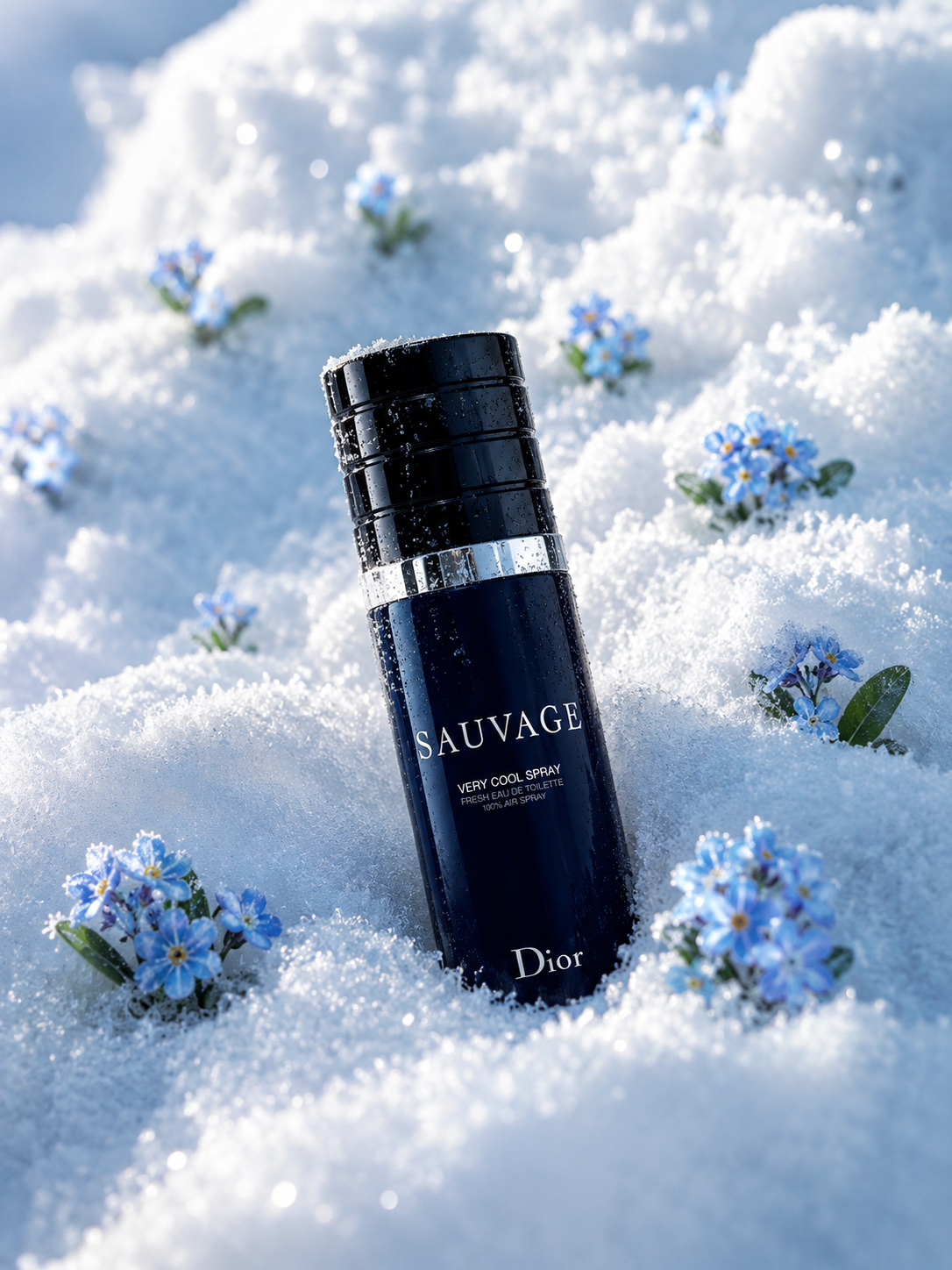 Dior Sauvage dans la neige